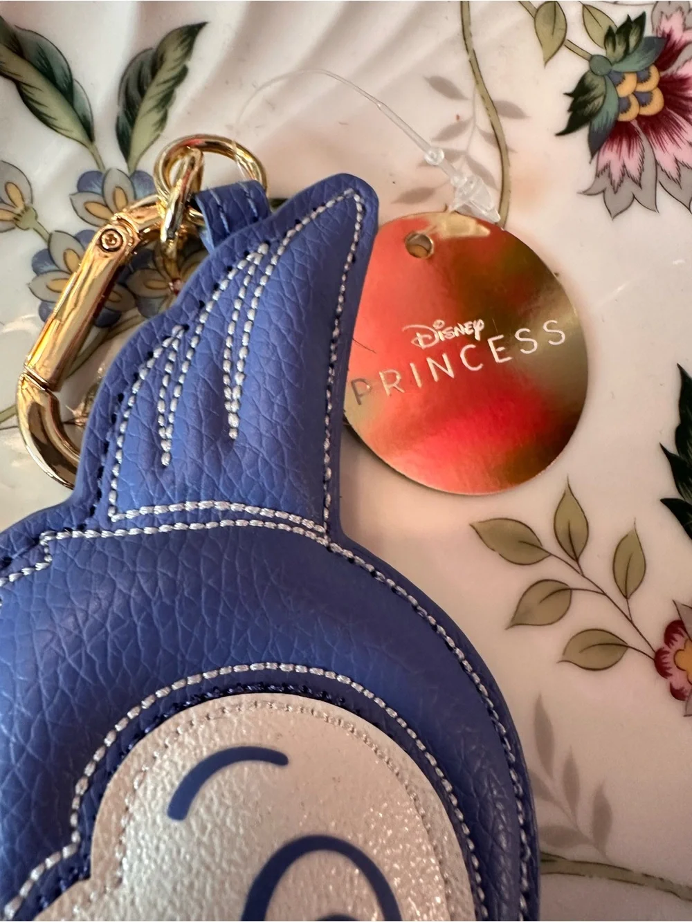 NWT Disney Blue & White Flying Bird Coin Pouch bag charm-keychain